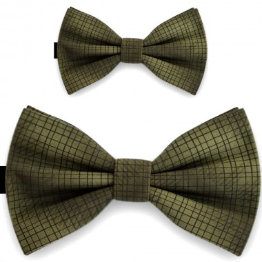 Papioane tata fiu, verde crom, imprimeu window pane